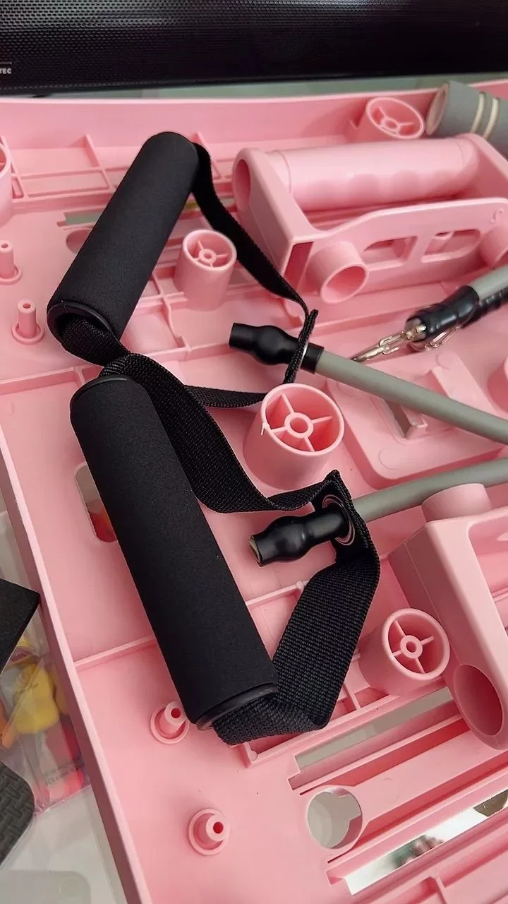 Customer photo of the Pink CoreForm Pilates Board handles